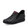 Rieker Tex Slip On Comfort Shoe - Black wine